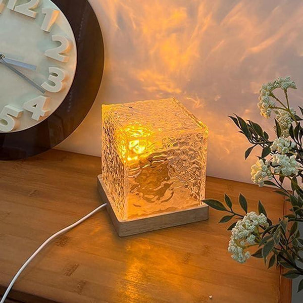 Rotating Water Ripple Night Light Aura Lamp -  Store_name 