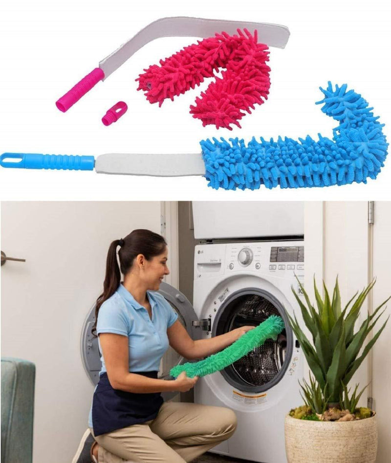 Cleaning Brush Feather Microfiber Duster with Extendable Rod -  Store_name 