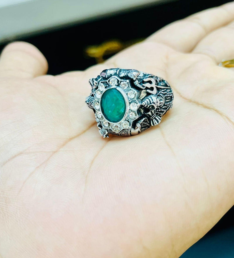 Lord Shiva Silver Ring -  Store_name 