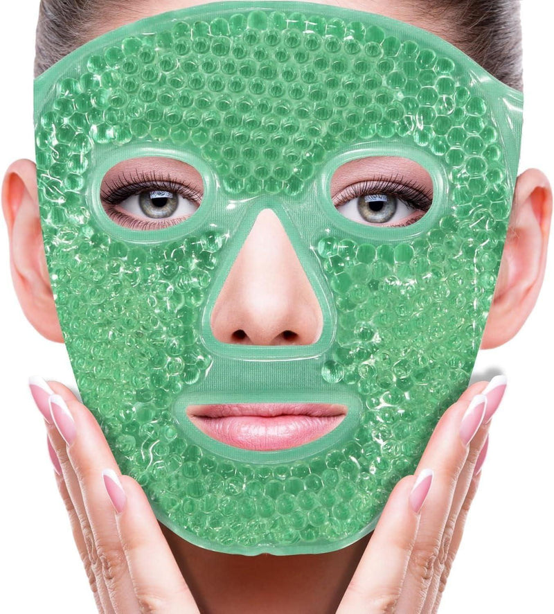 Cool Gel Full Face Mask Summer Ice Cooling Sleeping Mask -  Store_name 