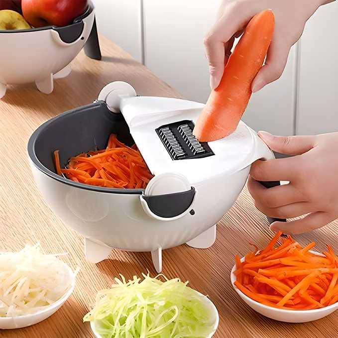 9 in 1 Multifunction Plastic Magic Rotate Vegetable Cutter -  Store_name 