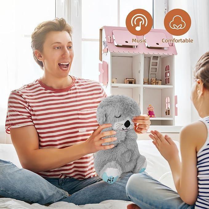 Baby Sound Machine Breathing Otter Portable Plush Baby Toy -  Store_name 