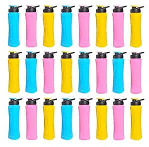 Nirlife 400ML Insulated Water Bottle Unbreakable Leak Proof Design BPA Free Food Grade Easy Sip Nozzle Portable Hygienic Cold Drinks Return Gift for Kids Birthday Party (24 Pieces)