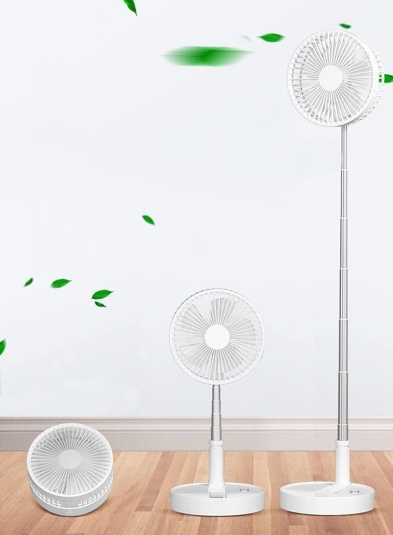 Adjustable Height Telescopic Rechargeable Standing Fan Rechargeable Pedestal Fan -  Store_name 