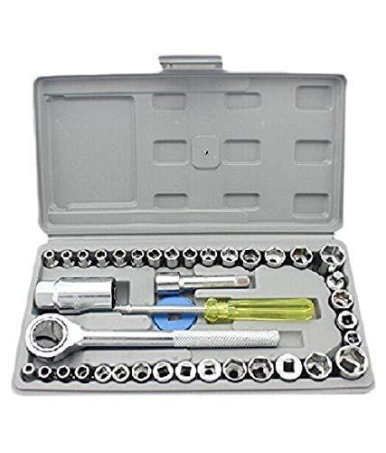 Automobile Box Wrench Sleeve Suit Auto Car Repair Hardware 40 in 1 Pcs Tool Kit and Screwdriver and Socket Set -  Store_name 