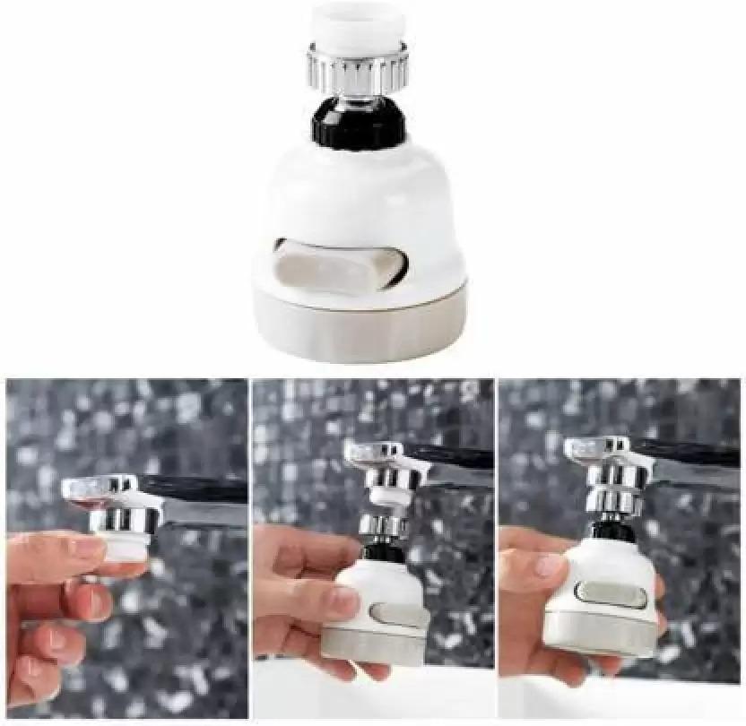 360 Degree Rotating Water-Saving ABS Silicone and Stainless Steel Sprinkler Faucet Pressurizing Kitchen Accessory Faucet Set