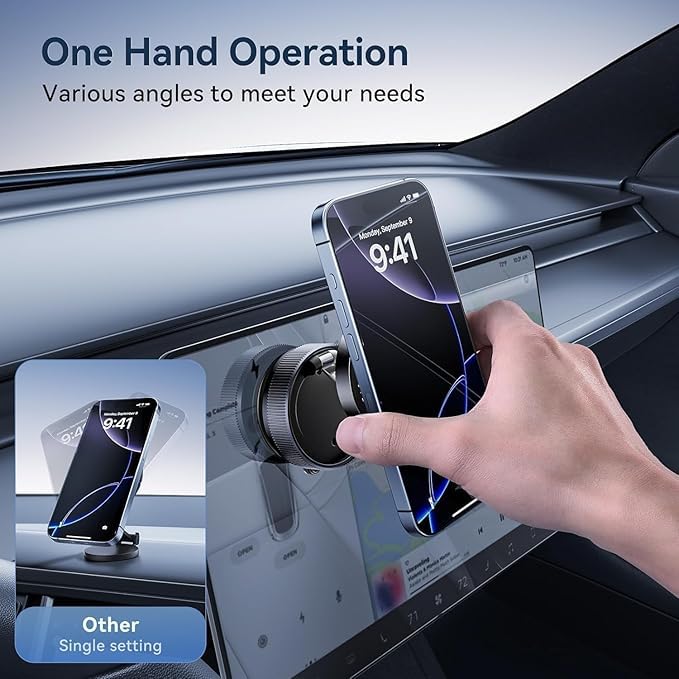 Powerful Car Magentic Mobile Holder With Suction