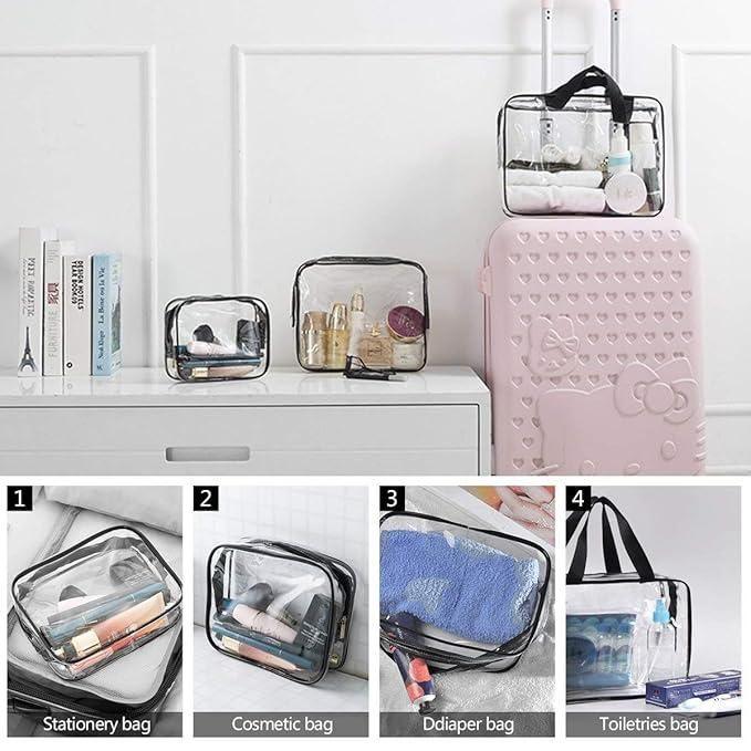 Clear PVC Cosmetic Bags Travel Toiletry Bag -  Store_name 