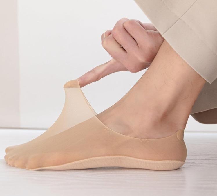 Silicone Non-slip Invisible No Show Socks(Pack Of 2) -  Store_name 