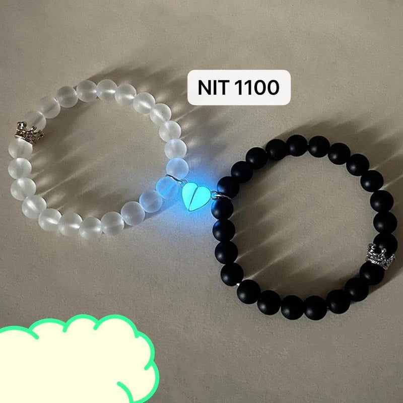 2pcs glow in the dark lover bracelets with a pair of beleket bff bracelets -  Store_name 