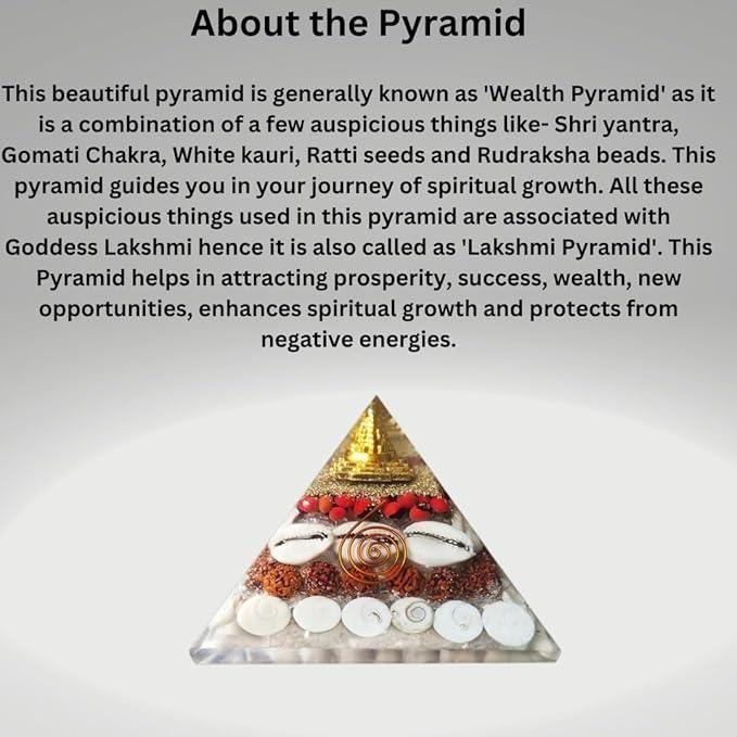 Crystal Wealth Gomati Chakra Shree Yantra Pyramid -  Store_name 