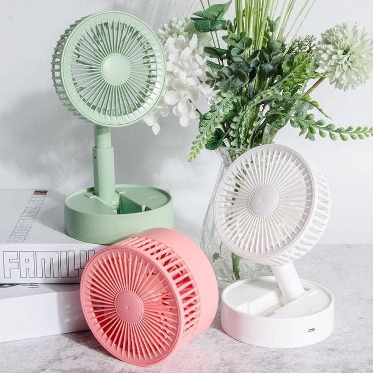 Adjustable Height Telescopic Rechargeable Standing Fan Rechargeable Pedestal Fan -  Store_name 