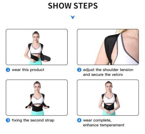 Adjustable Back Posture Corrector/ Slouching Relieve Pain Belt Women Men -  Store_name 