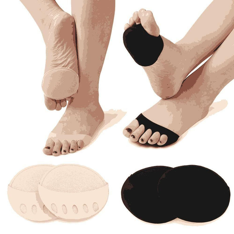 Invisible Fashion Women Ruffle Wave Girls Toe Pad Inserts Forefoot Pads Half Insoles Five Toes Socks -  Store_name 