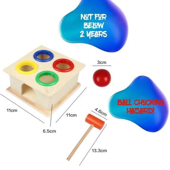 Wooden Hammer Ball Bench with Box Case Toy Set� -  Store_name 