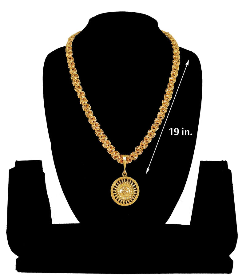 Luxurious Men's Gold Plated Pendant With Chain Vol 2 -  Store_name 