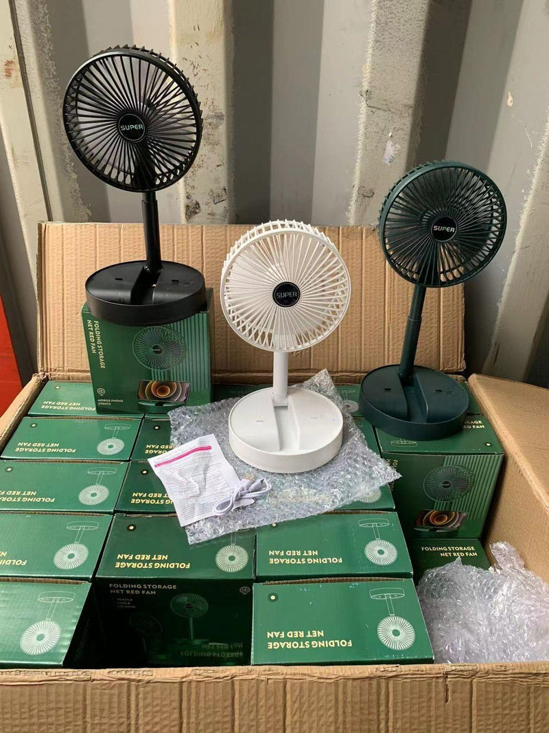 Powerful Rechargeable High Speed Table Desk Fan -  Store_name 