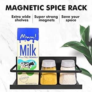 Kitchen Storage Magnetic Corner Shelf Side Rack (Pack of 1) -  Store_name 