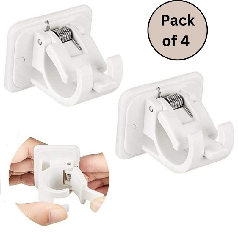 Self Adhesive Instant Wall Mount Sticking Clip Hook (Pack of 4) -  Store_name 