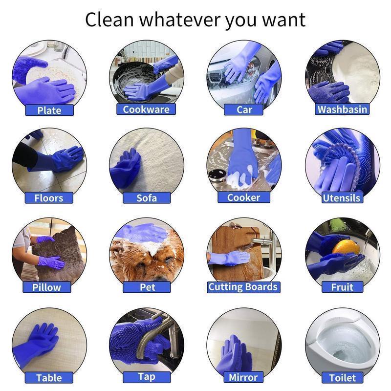 Cleaning Gloves - Magic Silicon Cleaning Gloves -  Store_name 