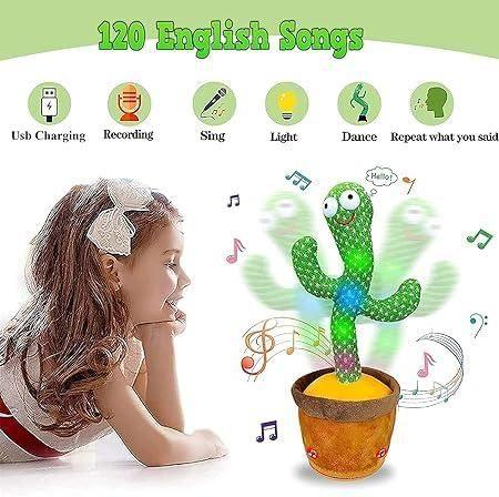 LED Musical Dancing & Mimicry Cactus Toy -  Store_name 