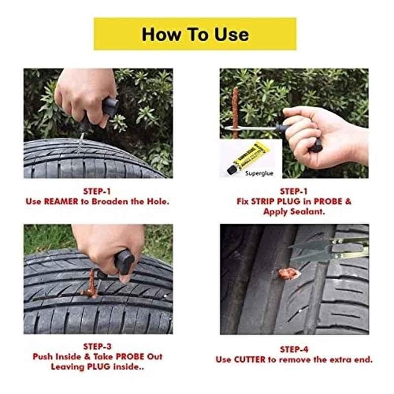 6-in-1 Universal Tubeless Tire Puncture Repair Kit -  Store_name 