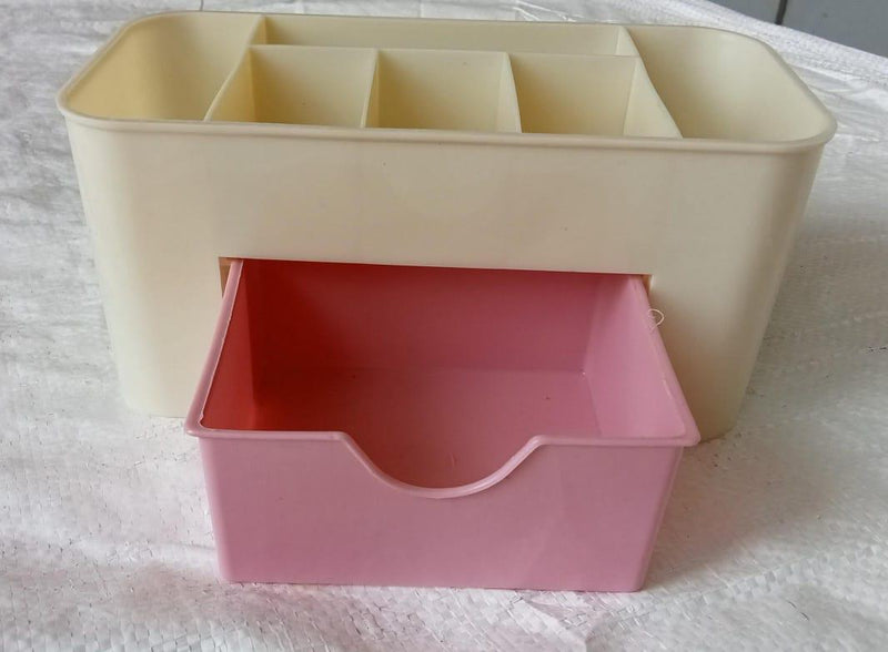 6 Slots And 1 Mini Drawer In This Beauty Organizer for Makeup Tools -  Store_name 