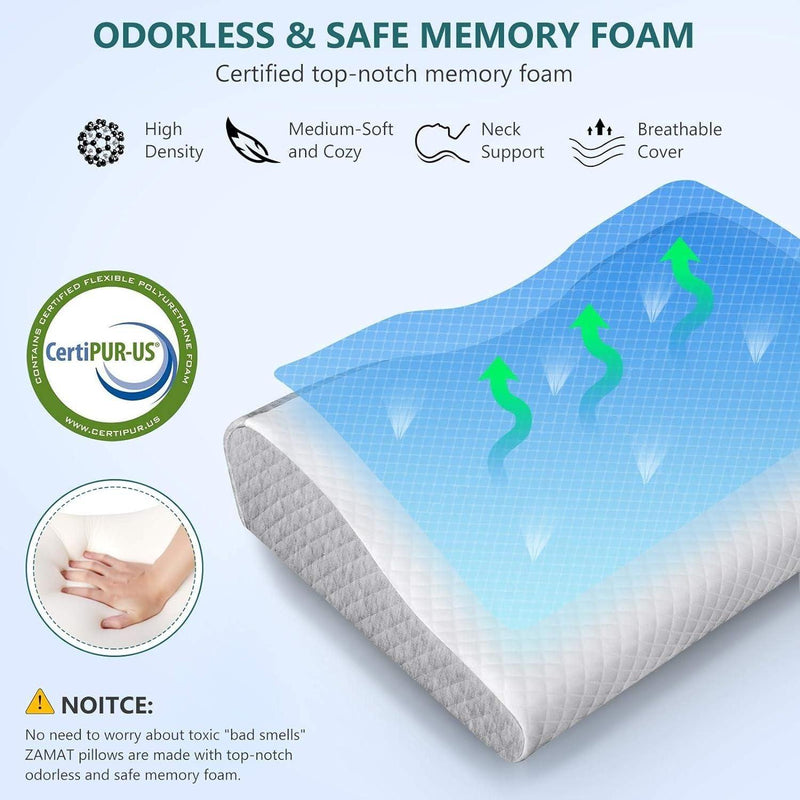 Foam Pillow for Neck Pain Relief -  Store_name 