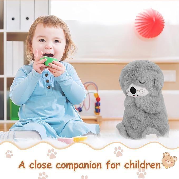 Baby Sound Machine Breathing Otter Portable Plush Baby Toy -  Store_name 