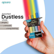 Apsara Coloured Chalk Assorted Dustless