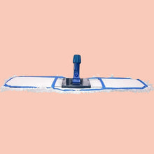 24 Inch Dry Cotton Pad Floor Cleaner Head Flat Mop for Large Surface Absorbs Dust Quickly Fast and Easy Flexible Cleaning for Home Office Restaurant Hospital 2 Ft Size (No Handle Stick)