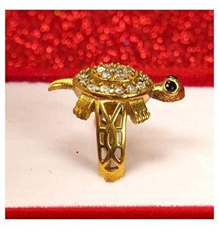 Panchdhatu Zircon Studded Turtle Meru Ring Set of 2 -  Store_name 