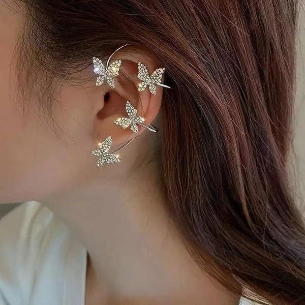 Stylish Butterfly Ear Crawler Cuff Earrings For Women And Girls -  Store_name 