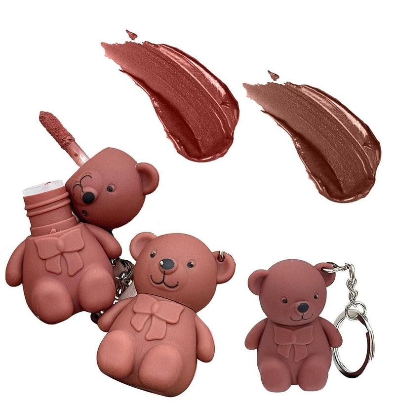 2 in 1 Keychain Bear Matte Lipstick (Pack of 2, Assorted) -  Store_name 