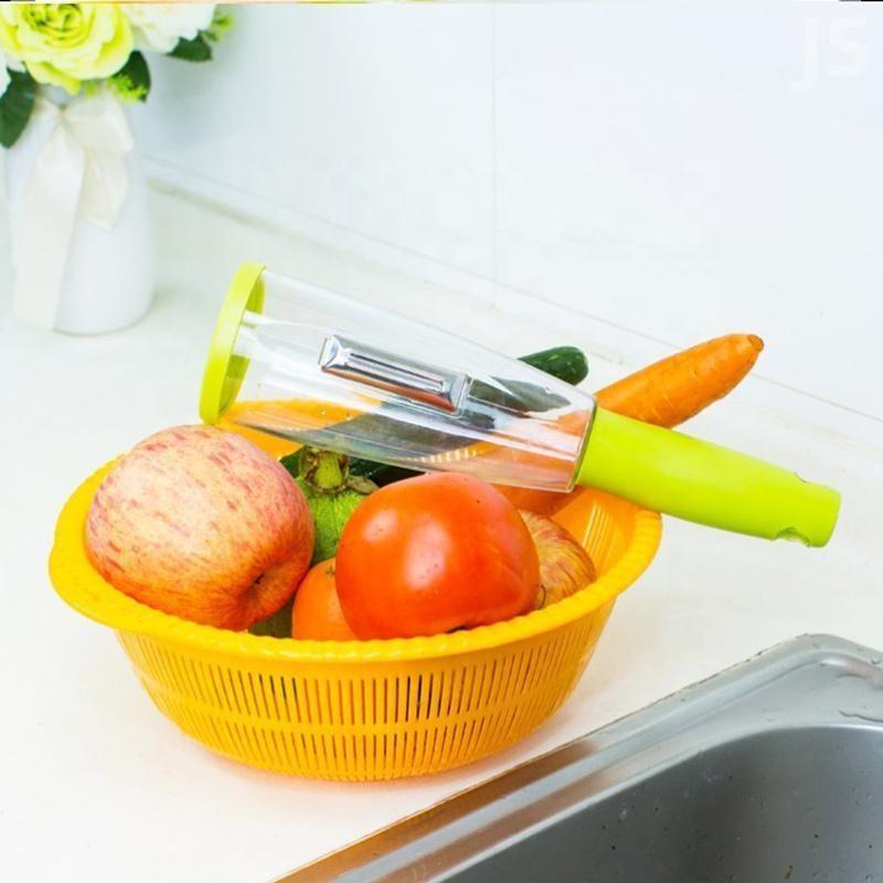 Peeler-Multifunction Kitchen Vegetable ,Fruit No Mess Peeler With Storage Container -  Store_name 