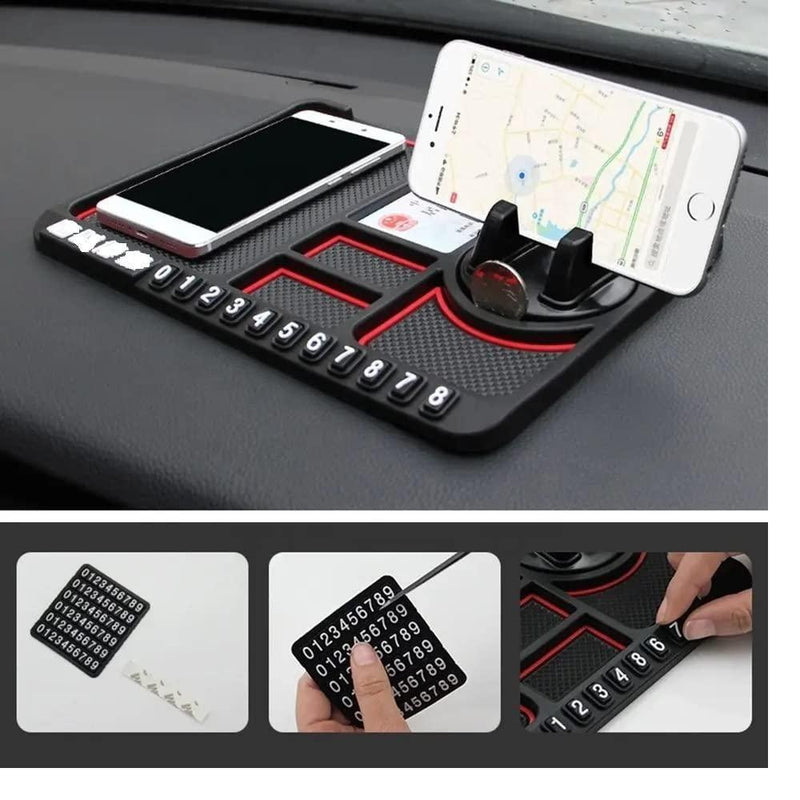 HSR Car Accessories Multifunction Phone GPS Holder Anti-Slip Silicone Pad and Car Mobile Holders for Car Dashboard -  Store_name 