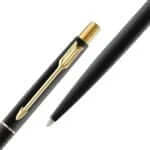 Parker Classic Matte Black Gold Trim Ball Pen| Ink Color - Blue |