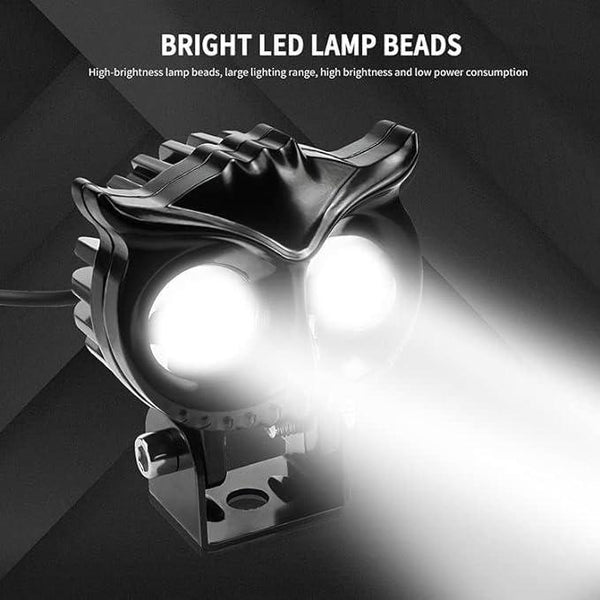 Owl Shape design motorcycle LED Fog light -  Store_name 