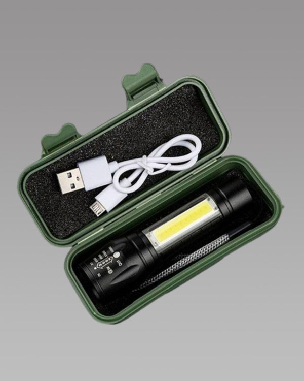 Pocket Size Mini Portable XPE + COB LED Tactical Flashlight -  Store_name 