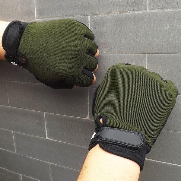 Anti-Slip Breathable Bike Sports Gym & Fitness Gloves��(Green) -  Store_name 