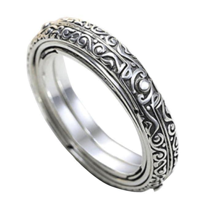 Astronomical Ball Ring Cosmic Finger Ring Couple Jewelry Silver Plated -  Store_name 