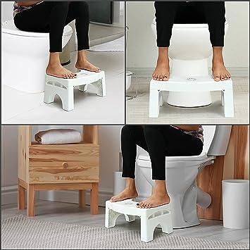 Plastic Foldable Anti-Constipation Potty Training Stool with Air Freshener Slot -  Store_name 