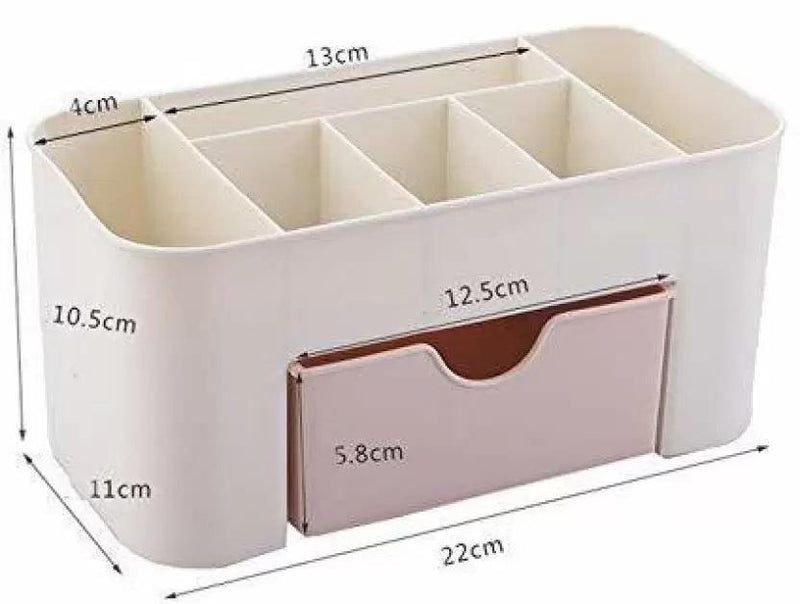 6 Slots And 1 Mini Drawer In This Beauty Organizer for Makeup Tools -  Store_name 