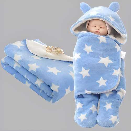 Wearable Blanket and Star Wrapper Durable Cotton for Baby Boys & Girls(Assorted Color) -  Store_name 