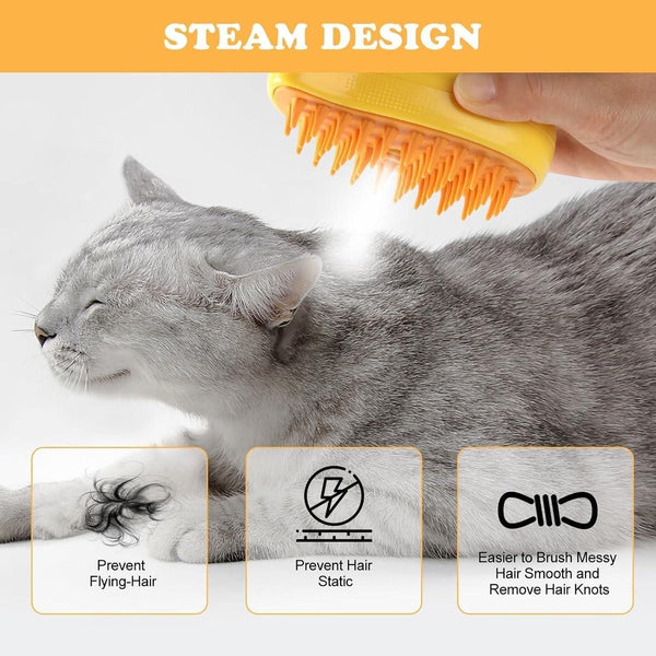 Steaming Pet Hairbrush -  Store_name 