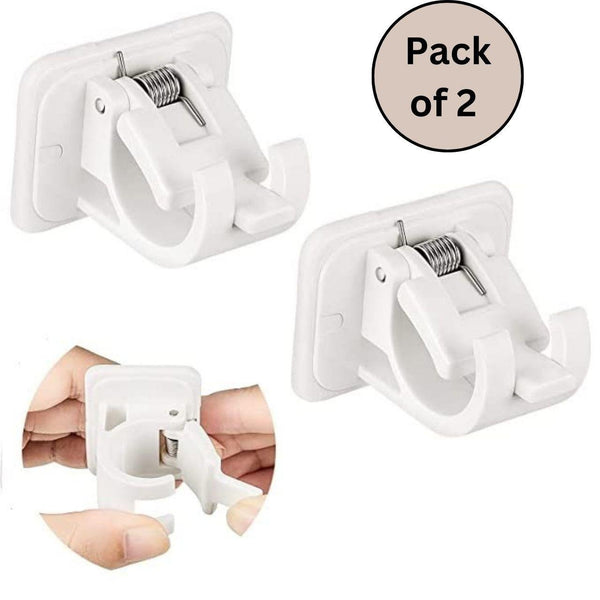 Self Adhesive Instant Wall Mount Sticking Clip Hook (Pack of 2) -  Store_name 