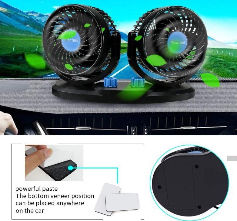 Car Air Circulation Fan 360� Rotatable Auto Car Cooling Fan -  Store_name 