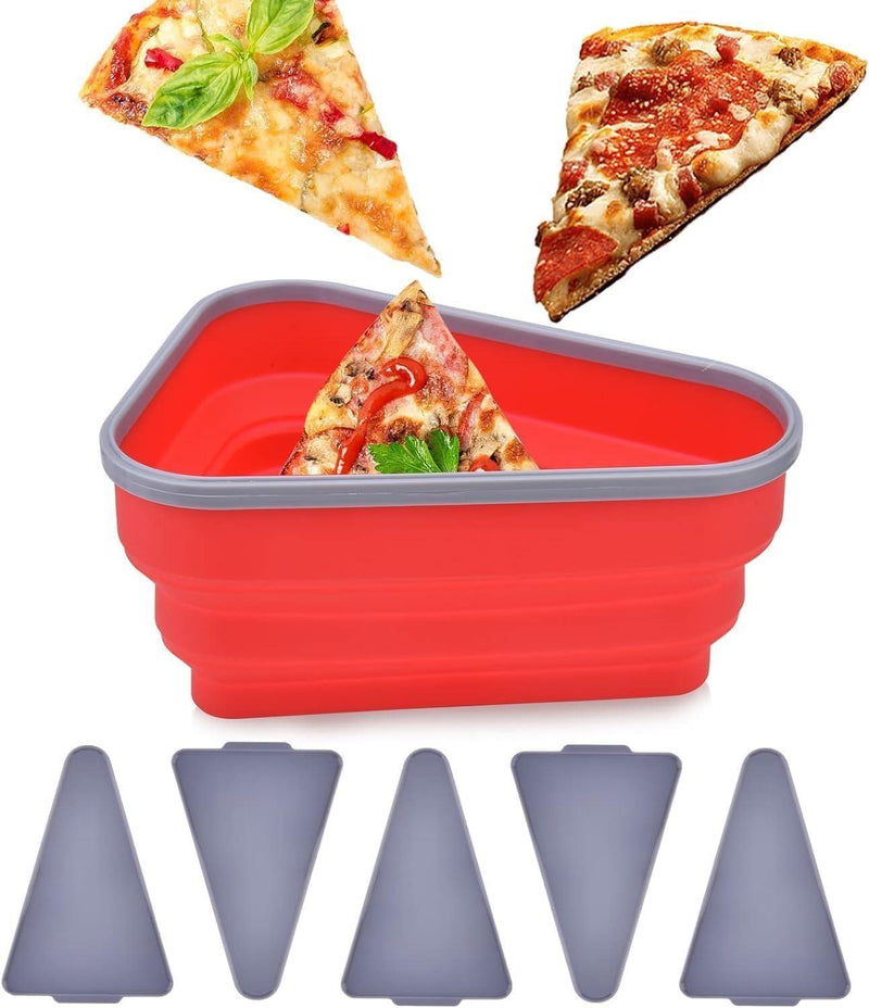 Pizza Slice Storage Container with 5 Serving Trays -  Store_name 