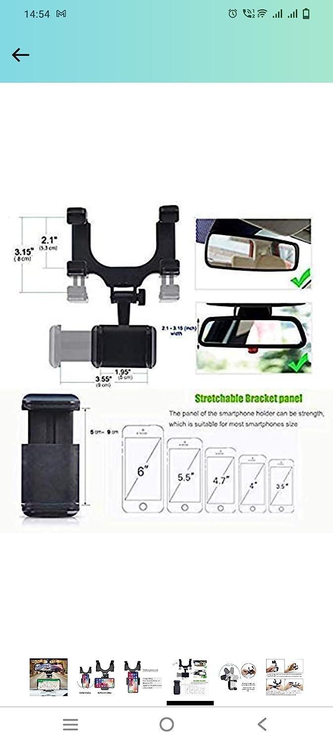 Rearview Mirror Phone Holder for Car -  Store_name 