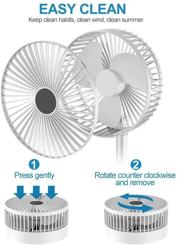 Powerful Rechargeable High Speed Table Desk Fan -  Store_name 